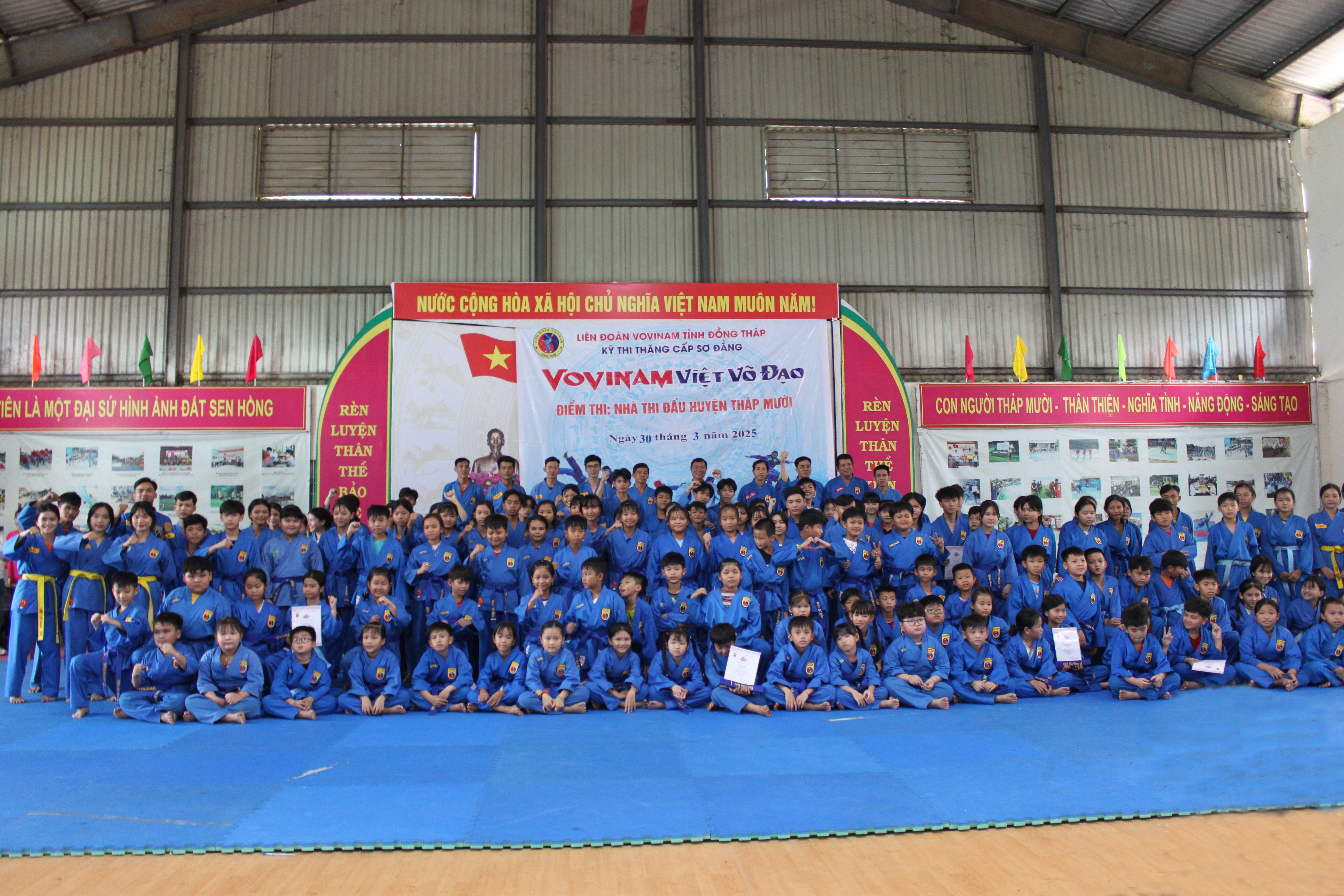 THI SƠ ĐẲNG VOVINAM THÁP MƯỜI 30/03/2025